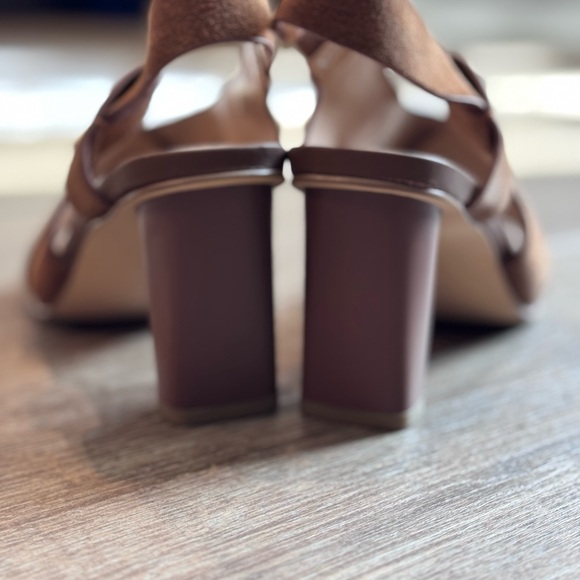 Women’s Leather Brown High Heals - Picture 4 of 8